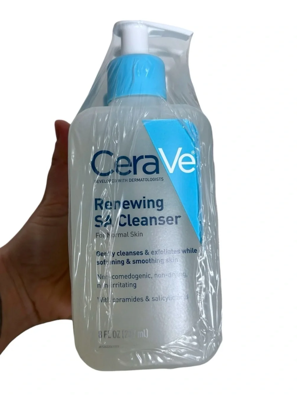(3) CeraVe Renewing SA Cleanser Salicylic Acid Face Wash 8 FL.OZ Bunde of 3